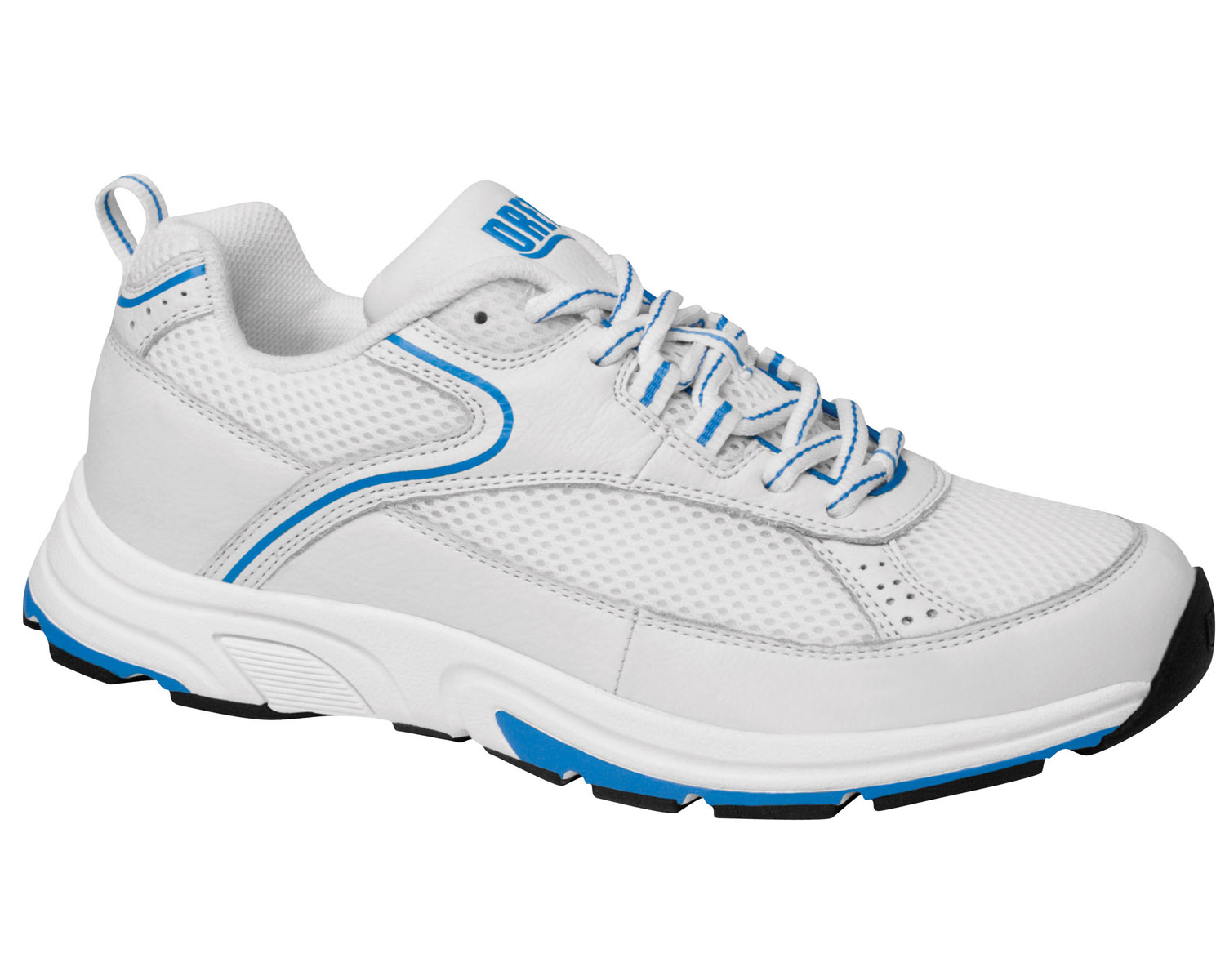 DREW SHOES | ATHENA-White Blue Leather/Mesh