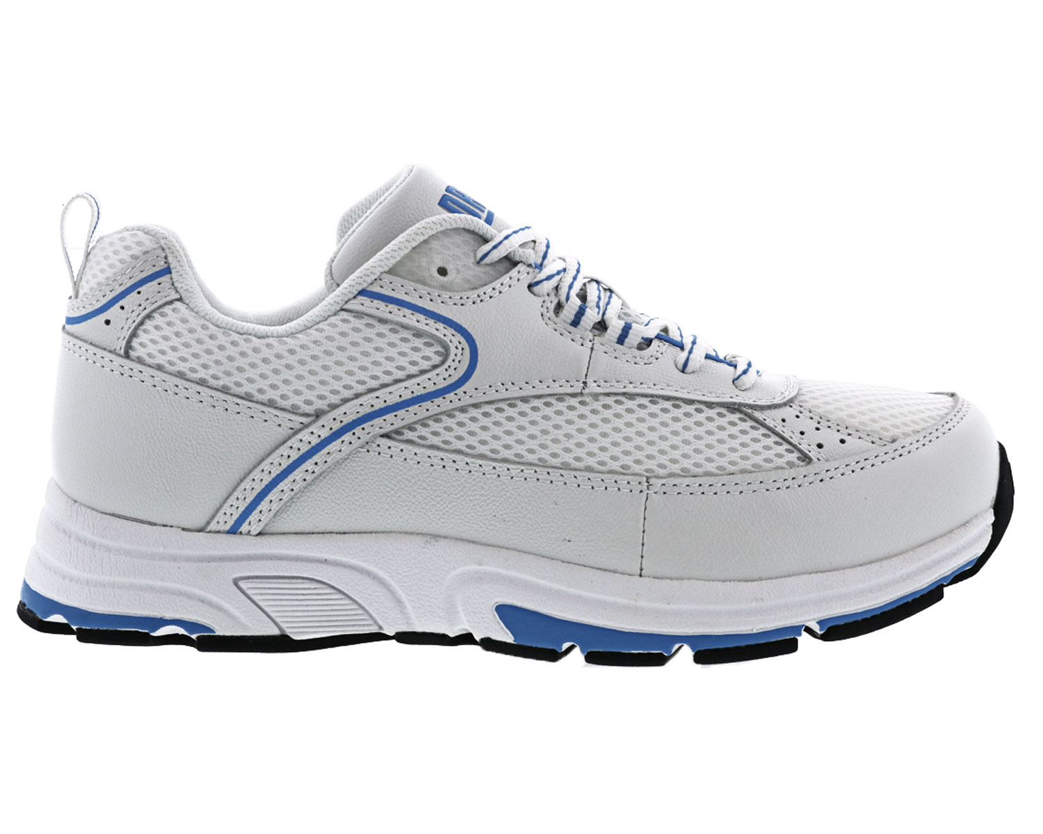 DREW SHOES | ATHENA-White Blue Leather/Mesh