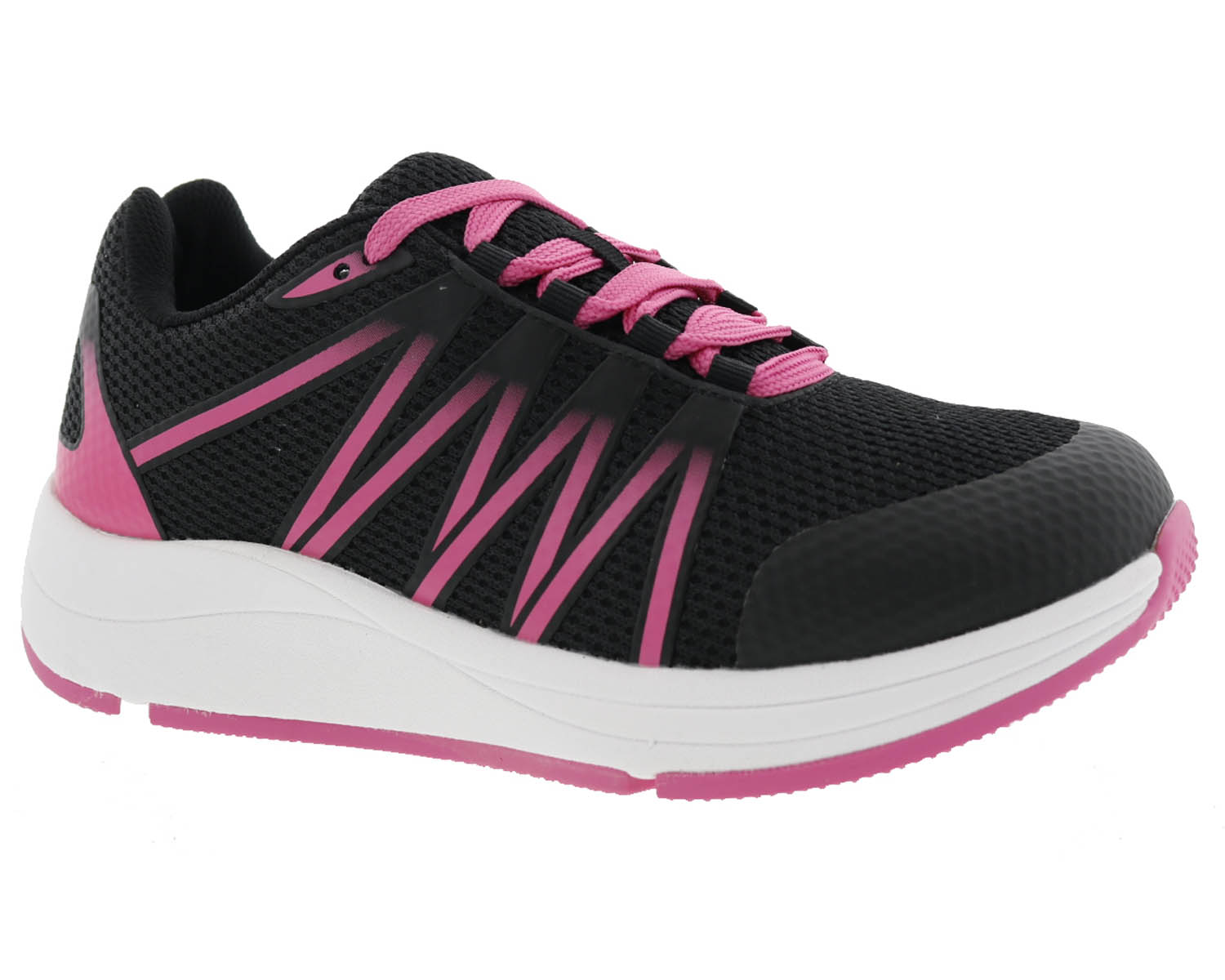 DREW SHOES | BALANCE-Black/Pink Mesh - Click Image to Close