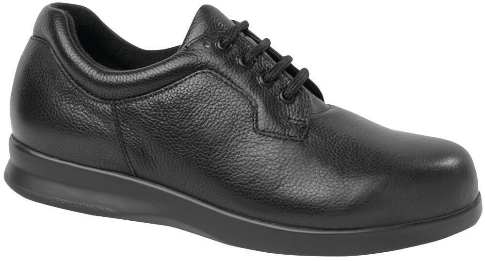 DREW SHOES | ZIP II-Black Tumbled Nappa Leather