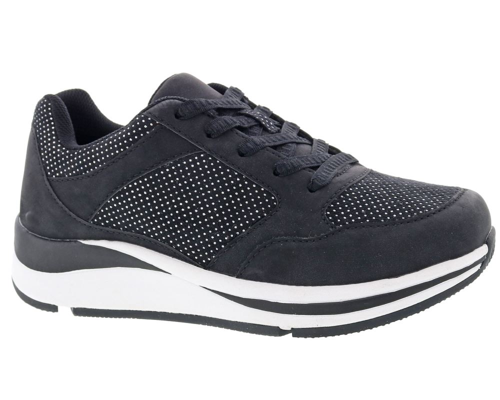 DREW SHOES | CHIPPY-Black/Silver Combo