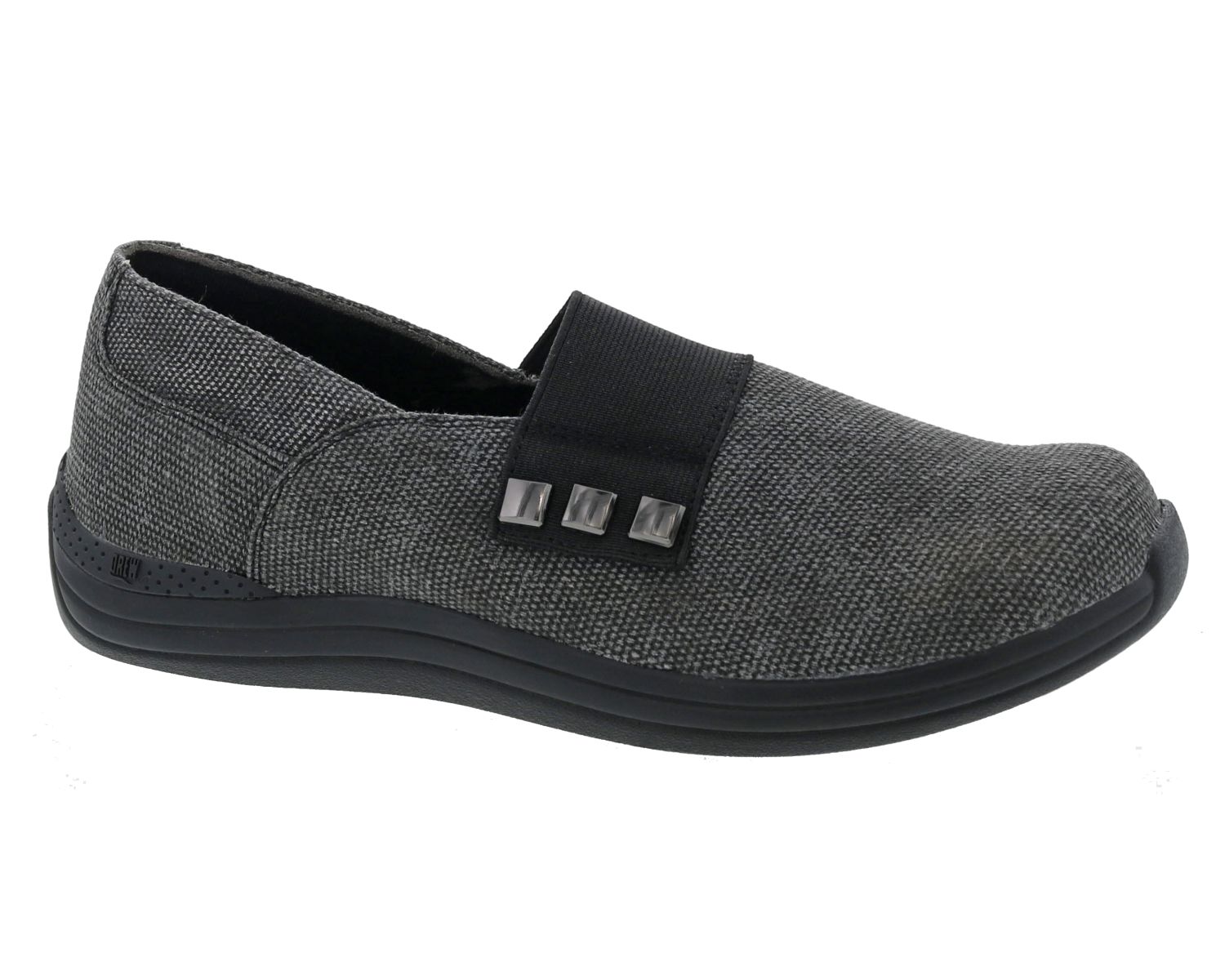 DREW SHOES | POSY-Black Canvas/Stretch