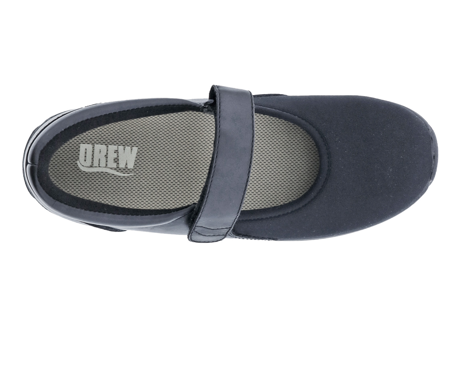 DREW SHOES | MAGNOLIA-Black Leather/Stretch