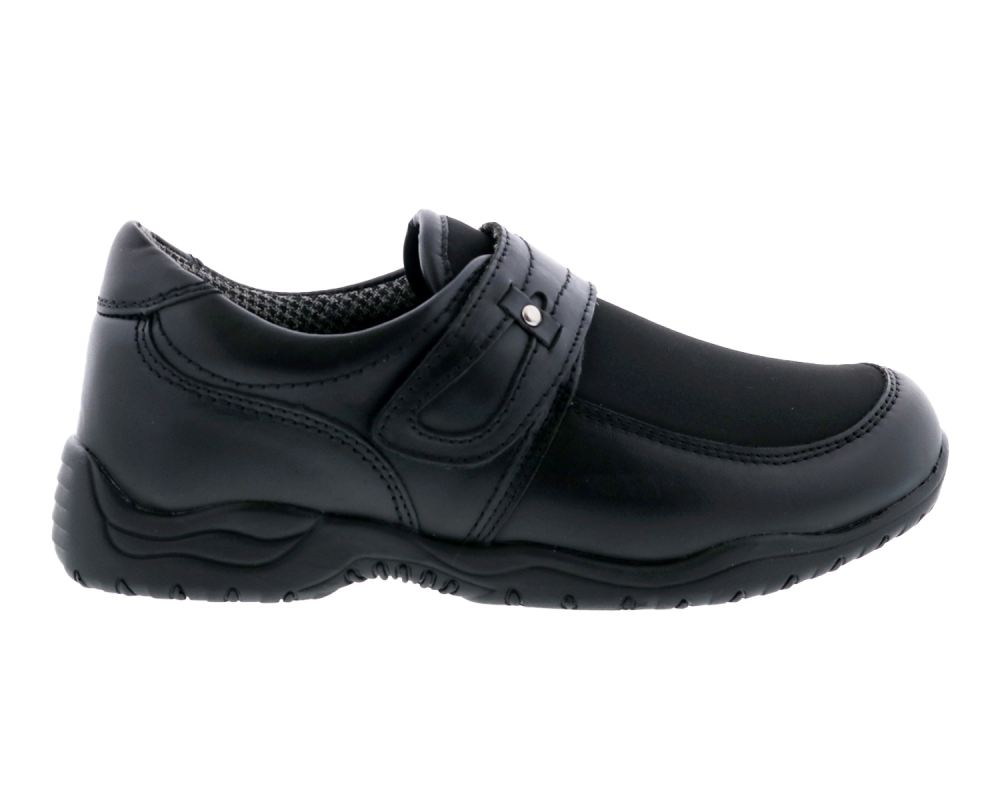 DREW SHOES | ANTWERP-Black Leather/Stretch