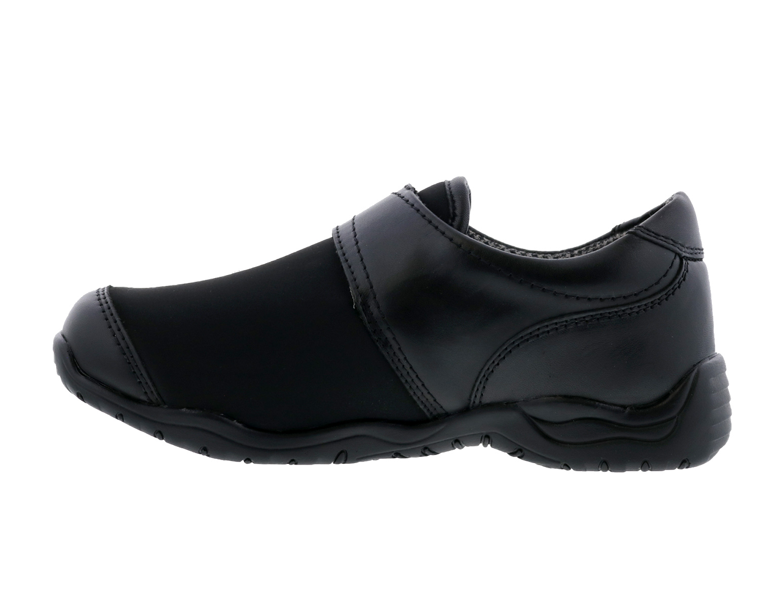 DREW SHOES | ANTWERP-Black Leather/Stretch