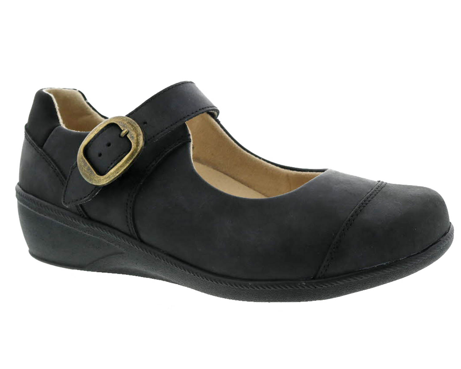 DREW SHOES | JILLIAN-Black Leather