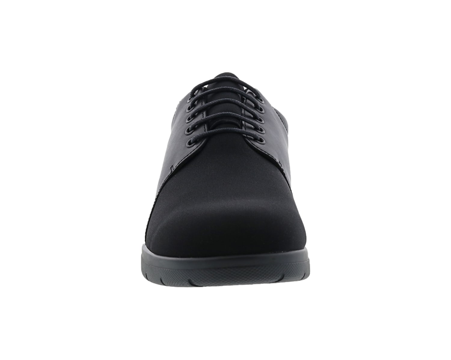 DREW SHOES | DRIFTER-Black Leather / Black Stretch