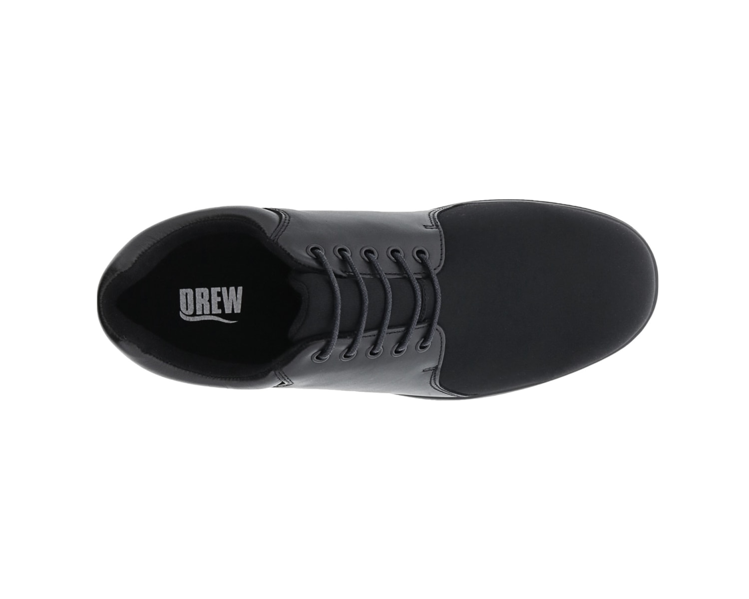 DREW SHOES | DRIFTER-Black Leather / Black Stretch