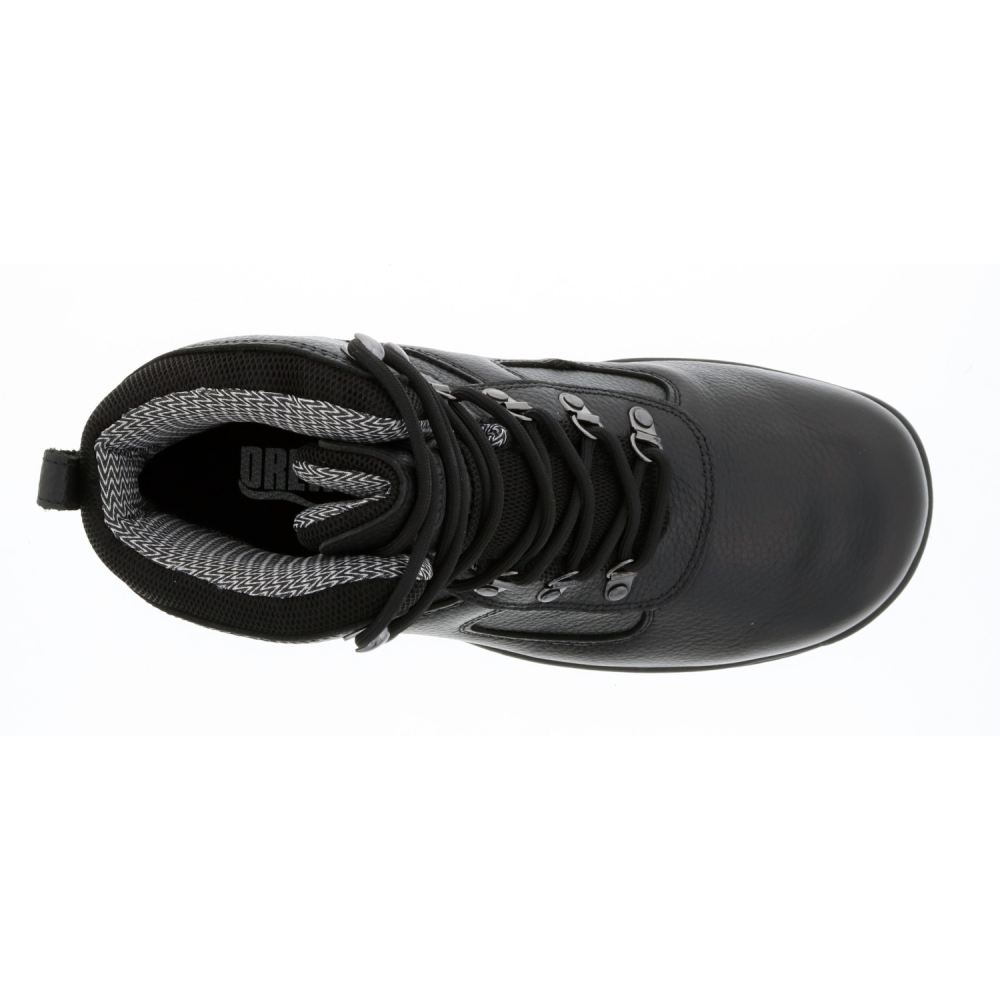 DREW SHOES | ROCKFORD-Black Tumbled Leather