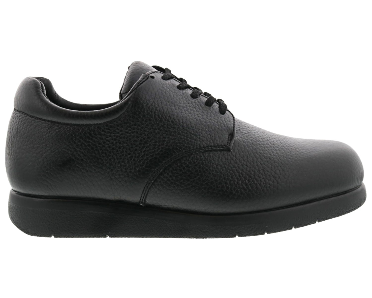 DREW SHOES | DOUBLER-Black Pebbled Leather