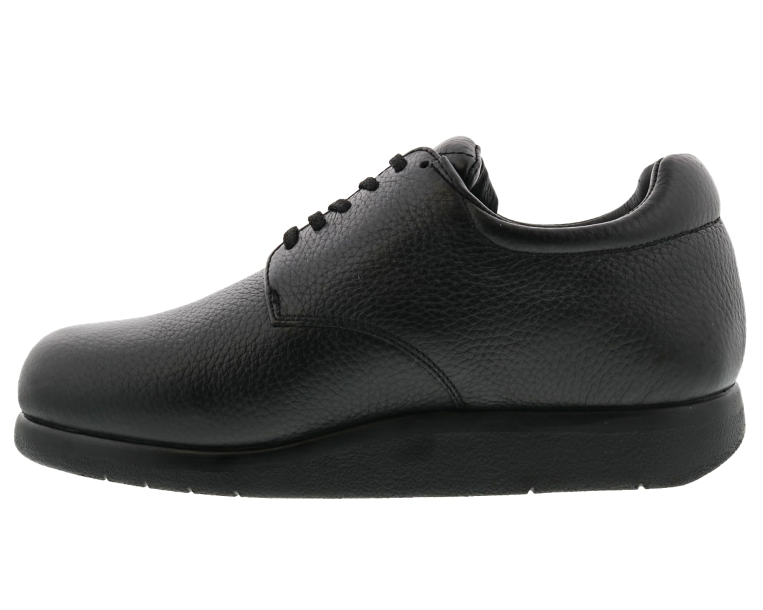 DREW SHOES | DOUBLER-Black Pebbled Leather