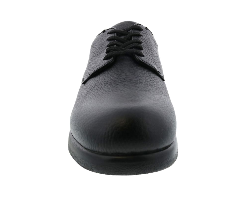DREW SHOES | DOUBLER-Black Pebbled Leather