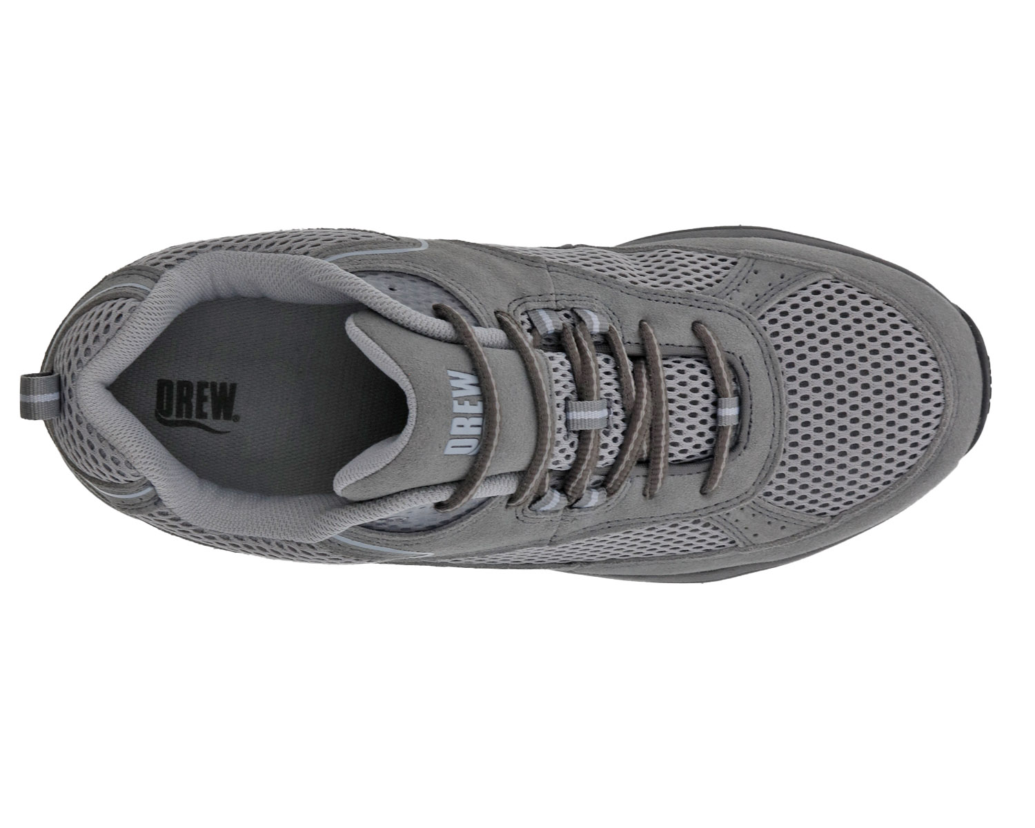 DREW SHOES | AARON-Grey Leather/Mesh