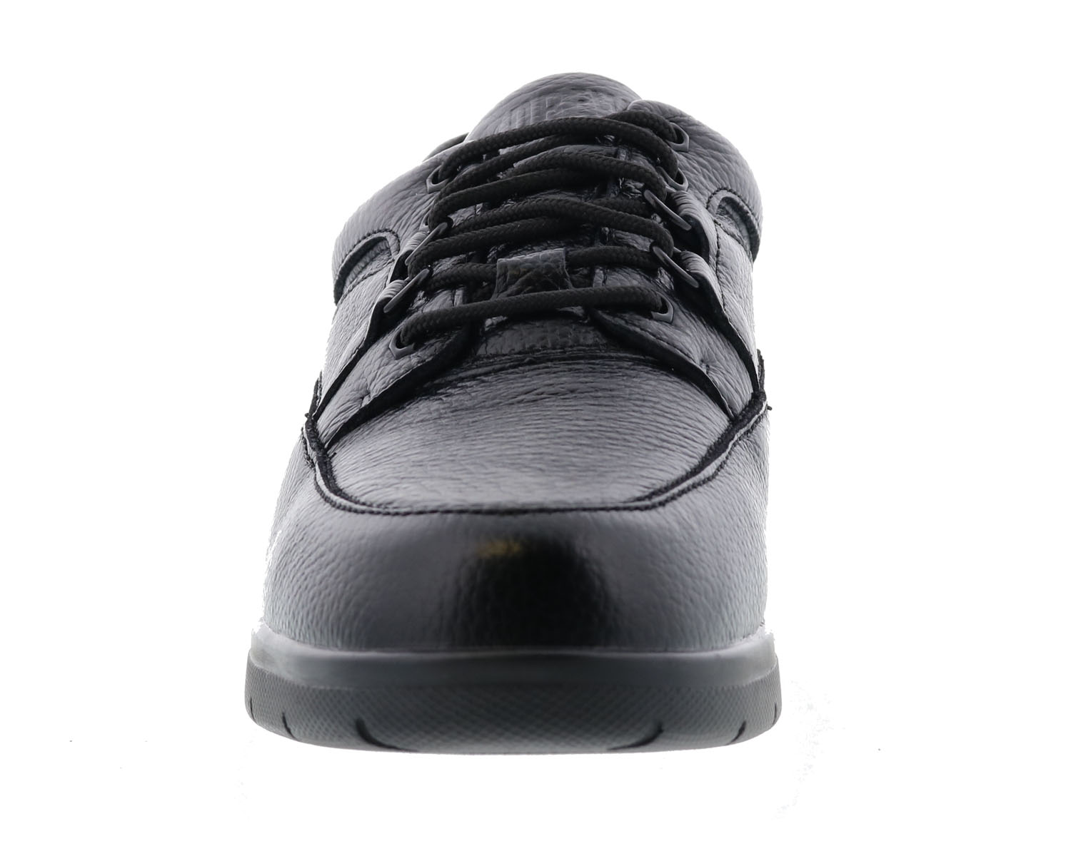 DREW SHOES | TRAVELER-Black Tumbled Leather