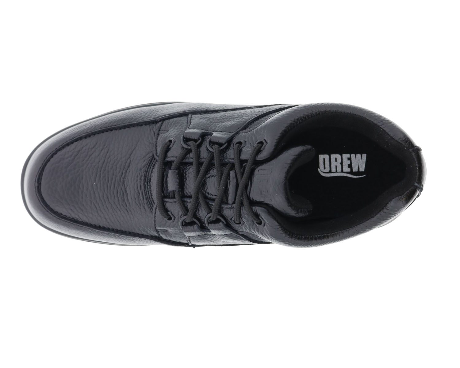 DREW SHOES | TRAVELER-Black Tumbled Leather