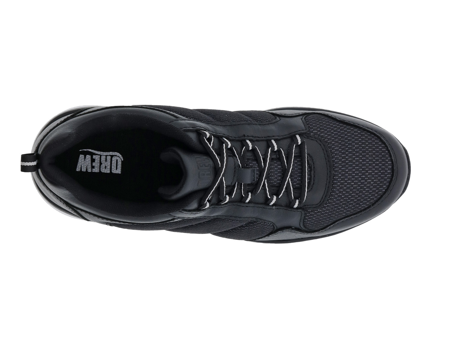 DREW SHOES | ROCKET-Black Leather/Black Mesh