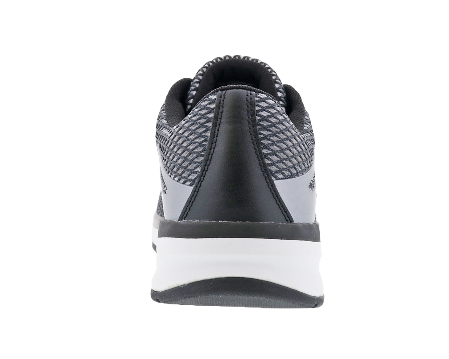 DREW SHOES | THRUST-Black Leather/ Grey Mesh