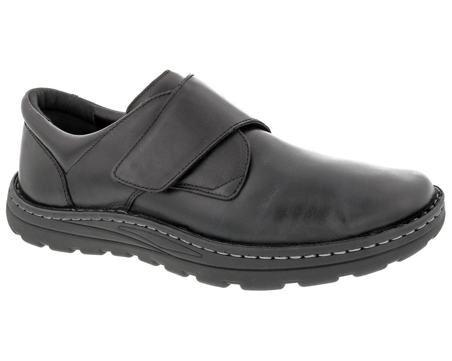 DREW SHOES | WATSON-Black Stretch Leather