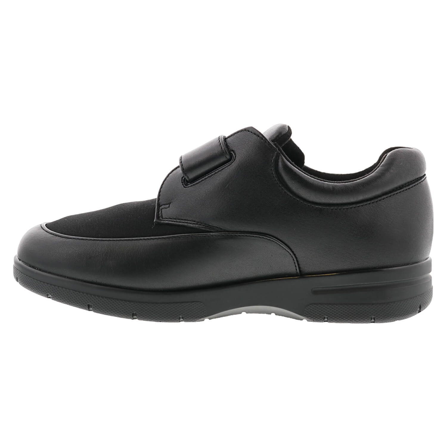 DREW SHOES | JOURNEY II-Black Leather/Black Stretch