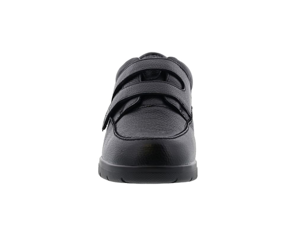 DREW SHOES | TRAVELER V-Black Tumbled Leather - Click Image to Close
