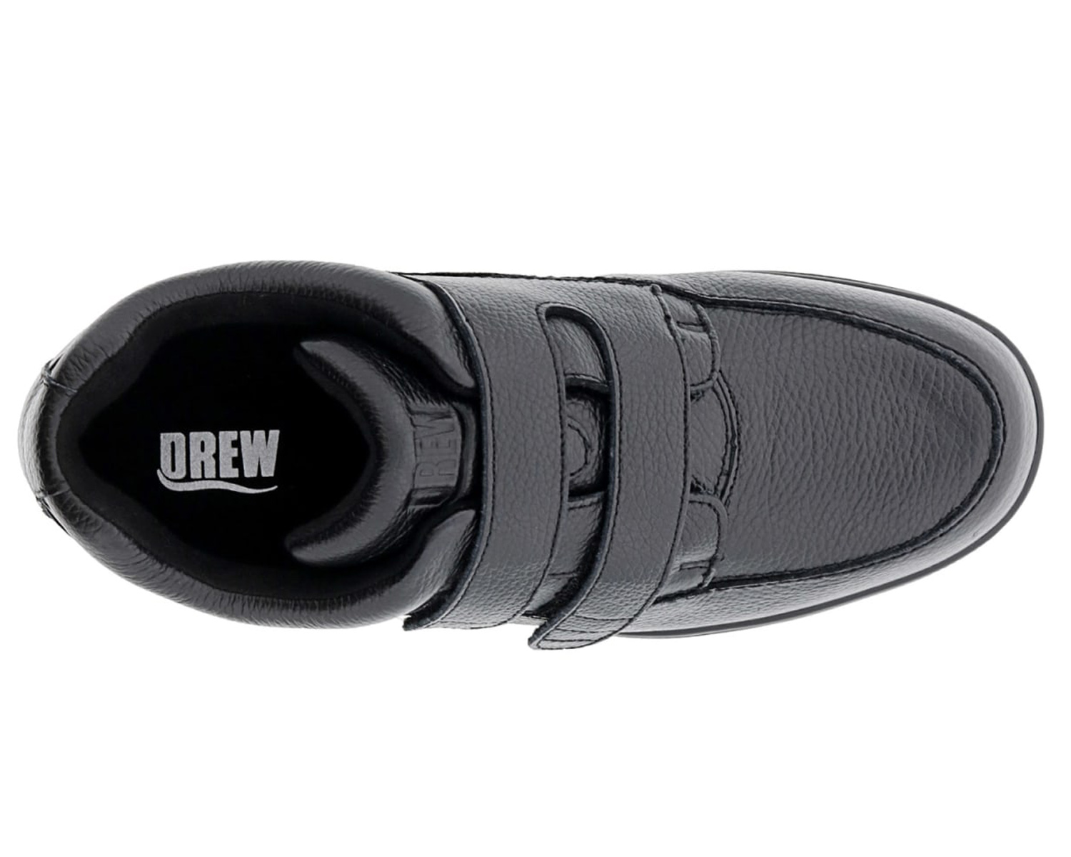 DREW SHOES | TRAVELER V-Black Tumbled Leather